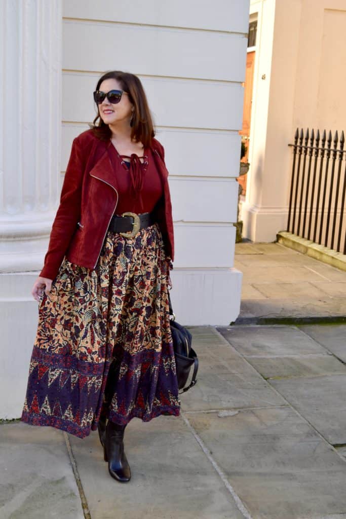 Styling a maxi skirt