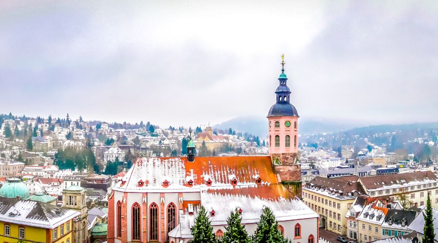 Baden Baden in snow