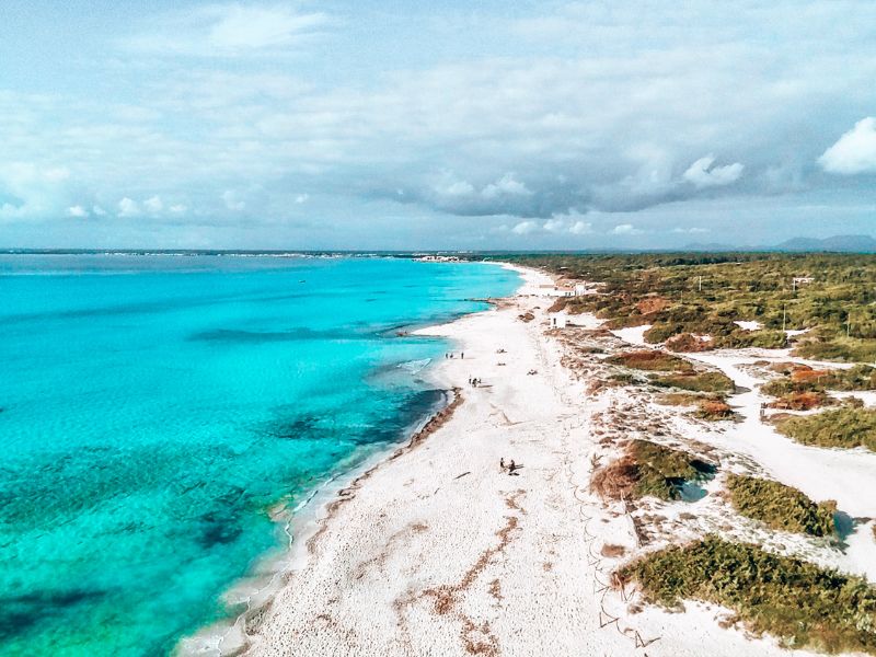 Playa es trenc, mallorca 