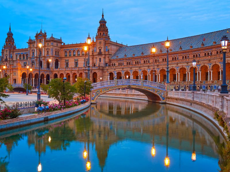 Seville at night