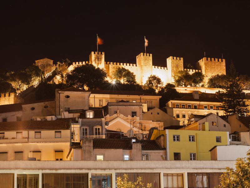 St George's Castle night 