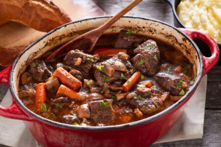 Traditional Bœuf bourguignon Recipe