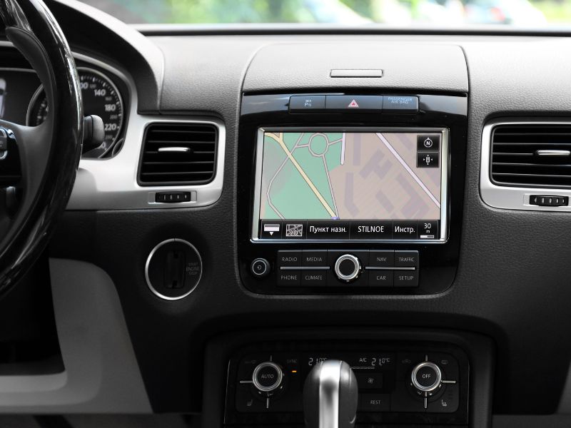 A touchscreen car navigation 