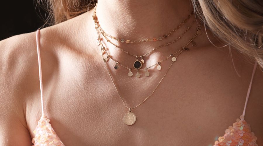 Layering necklaces