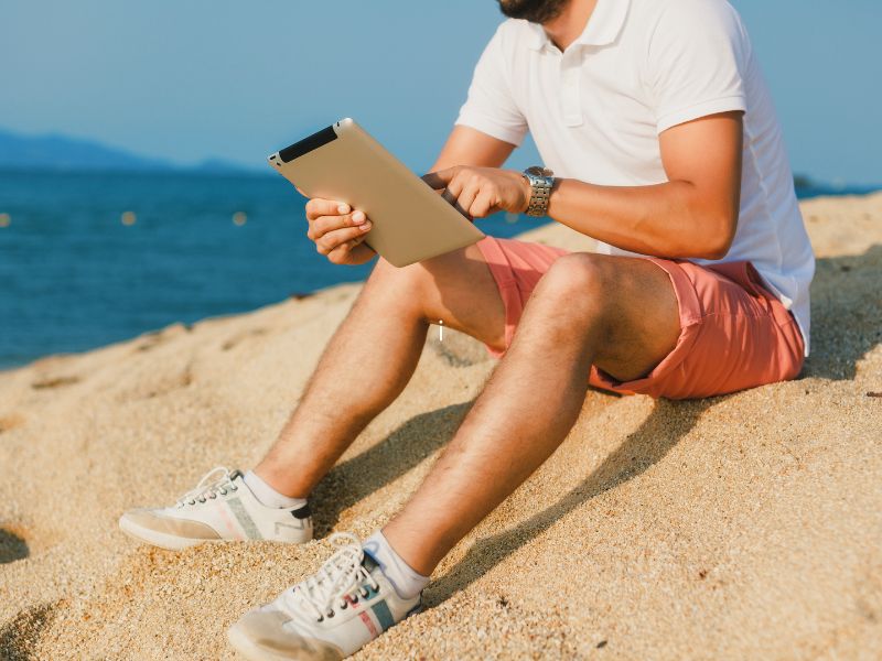 Man at beach