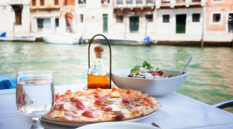 A beautiful setting for lunch in Venice