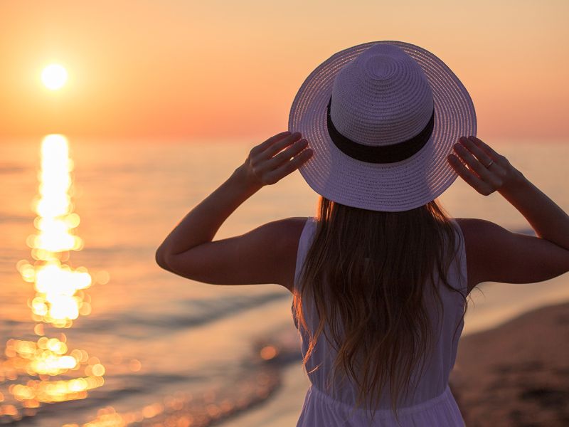 Woman at beach