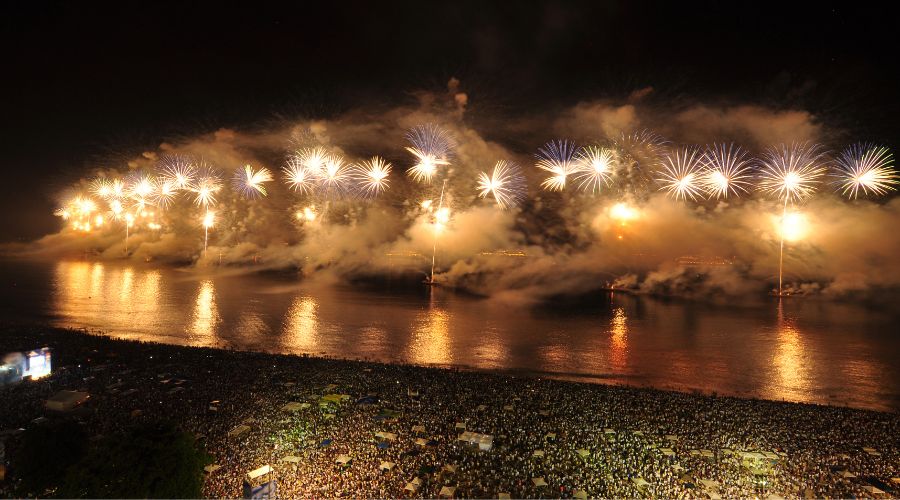 NYE Fireworks Copacabana Beach