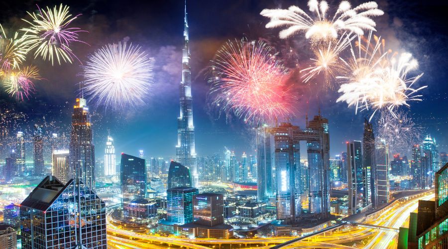 Dubai is one of the The Ten Best Places to celebrate New Year 2025.