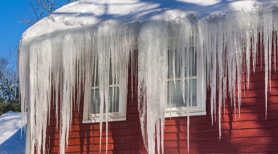 Ice dams are one reason Why Timely Snow Removal is Key to Winter Property Care