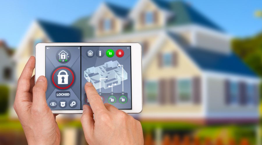 Smart home locking house