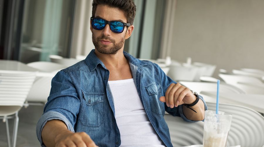 Stylish man in sunglasses