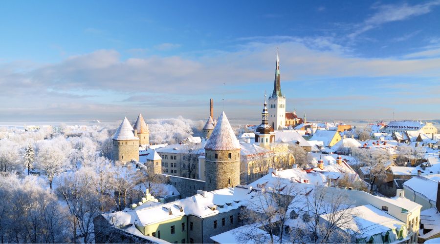 One of The Ten Best Places to celebrate New Year 2025 is Tallin in Estonia 