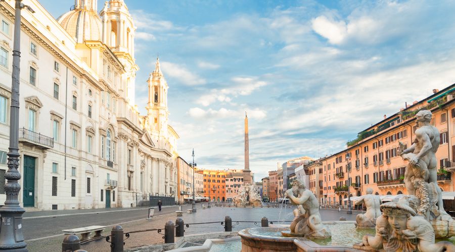 Piazza Navona in Italy 