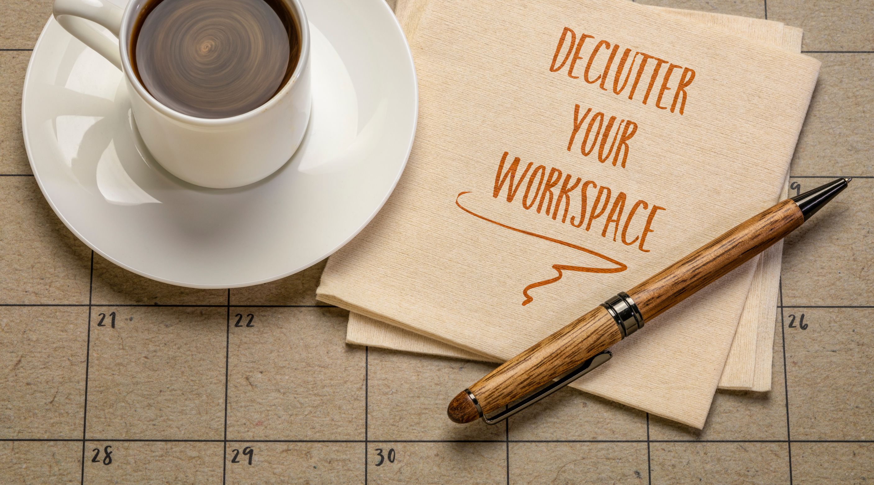 Clever Ways to Declutter and Organize Your Home - clear your desk