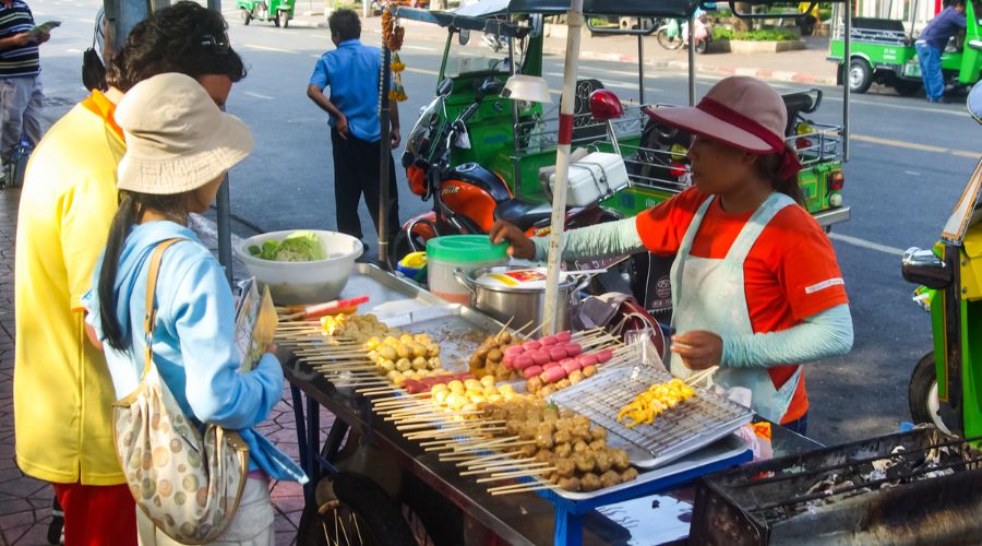 Street food in Thailand 