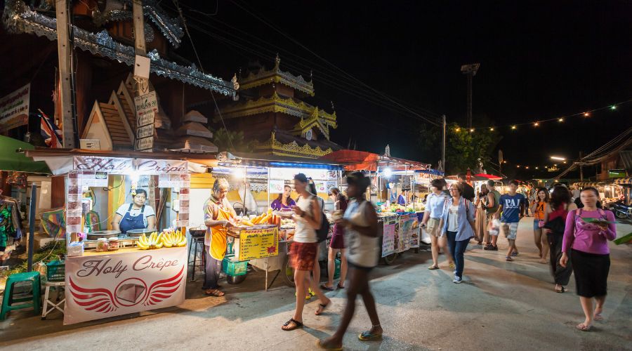 Bartering at a Thai Night Market